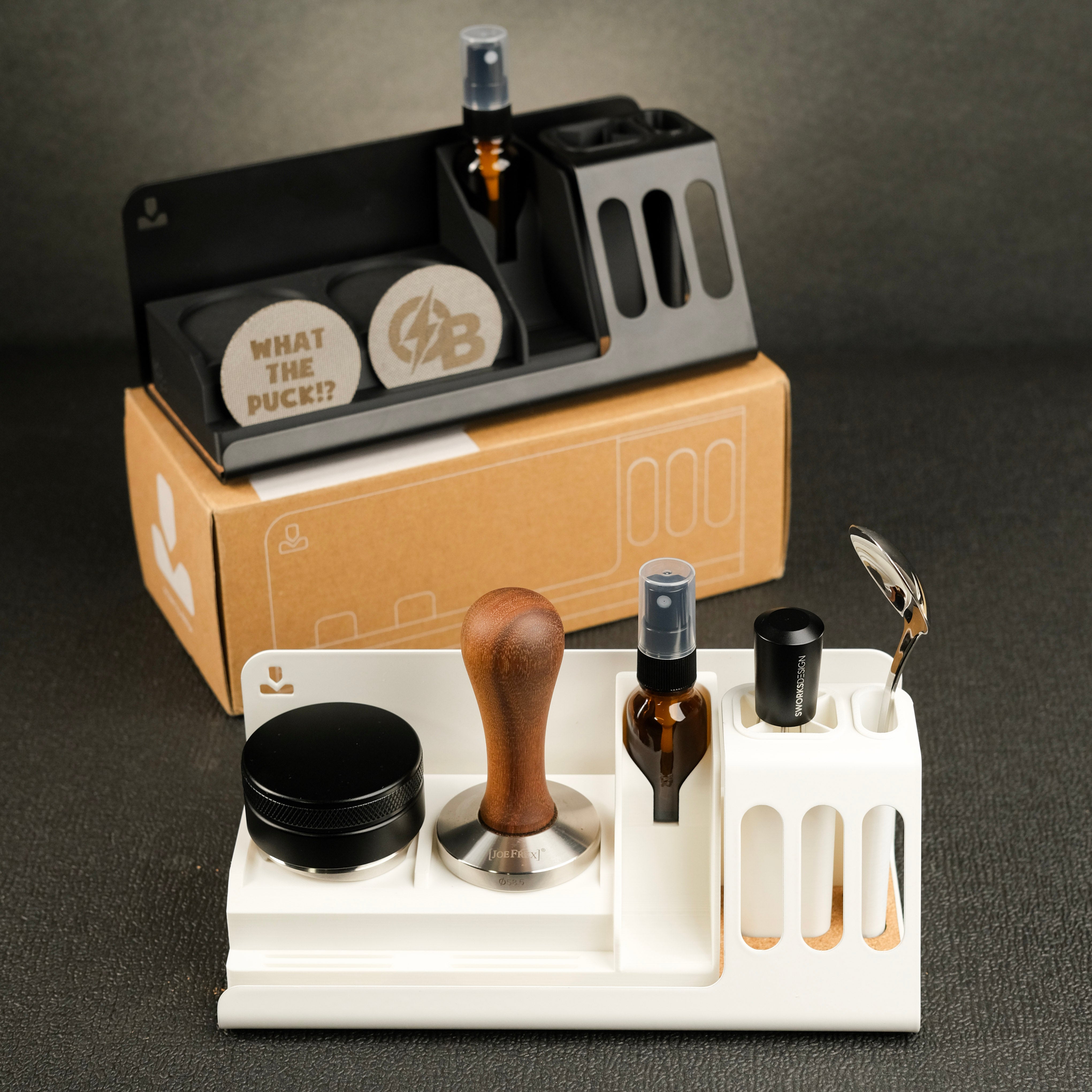Espresso tool organizer and display stand