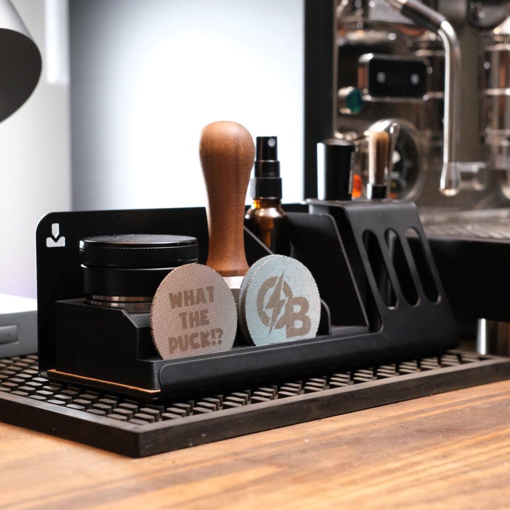 Espresso tool organizer and display stand